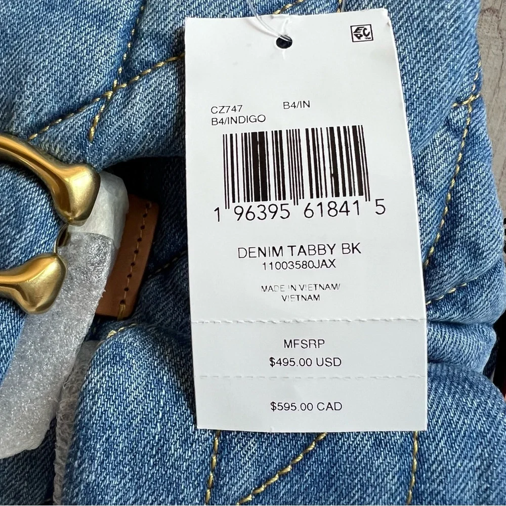 Coach Tabby Denim Backpack - Picture 3 of 12